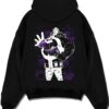 KUMAPAW A.black hoodie flat back design - One Piece DE Store