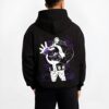 KUMAPAW B.black hoodie male back view - One Piece DE Store