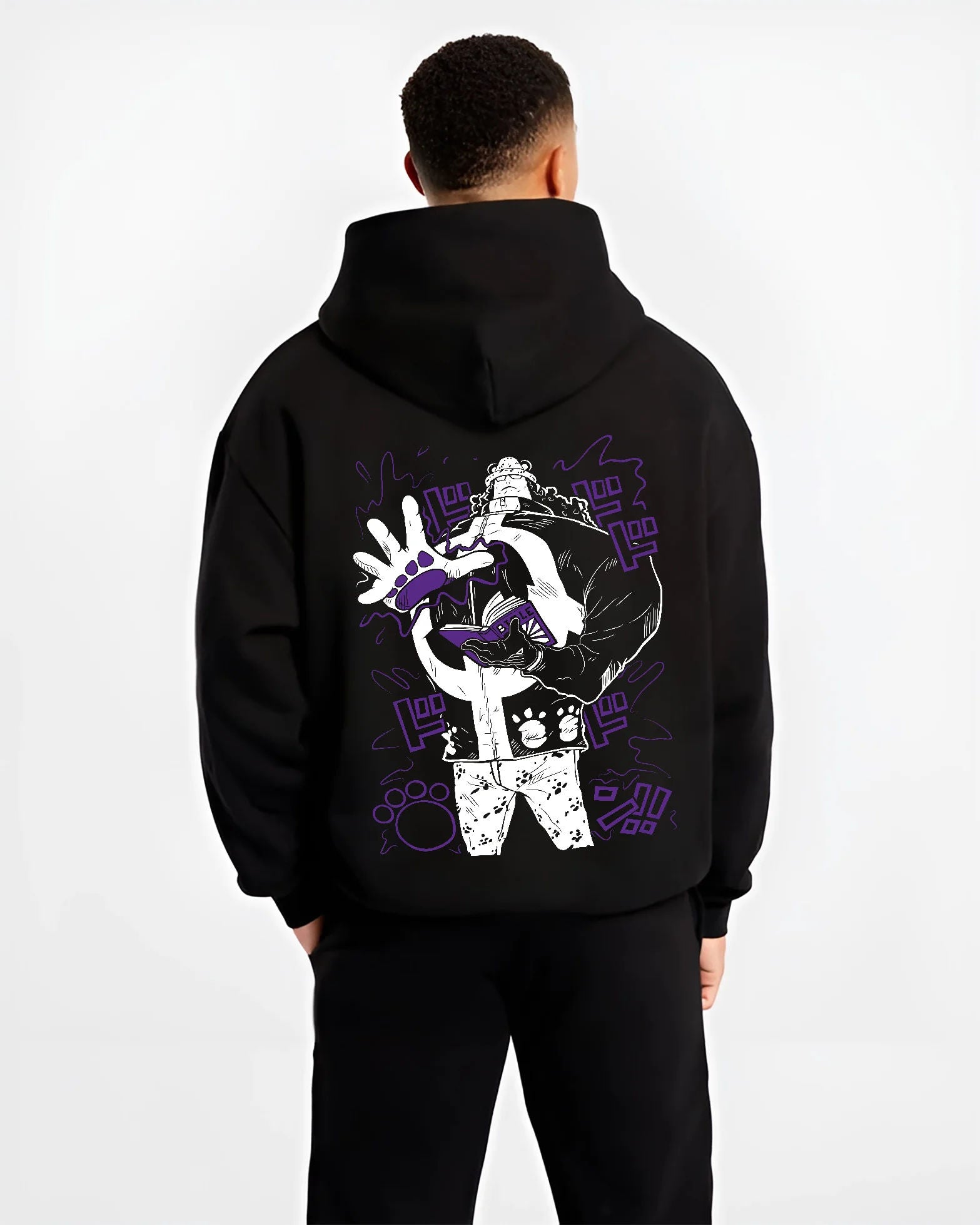Bartholomew Kuma Hoodie One Piece Paw-paw Fruit Back Print - Image 2