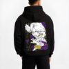LUFFYG52 B.black hoodie male back view - One Piece DE Store