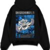 LUFFYG5 A.black hoodie flat back design - One Piece DE Store