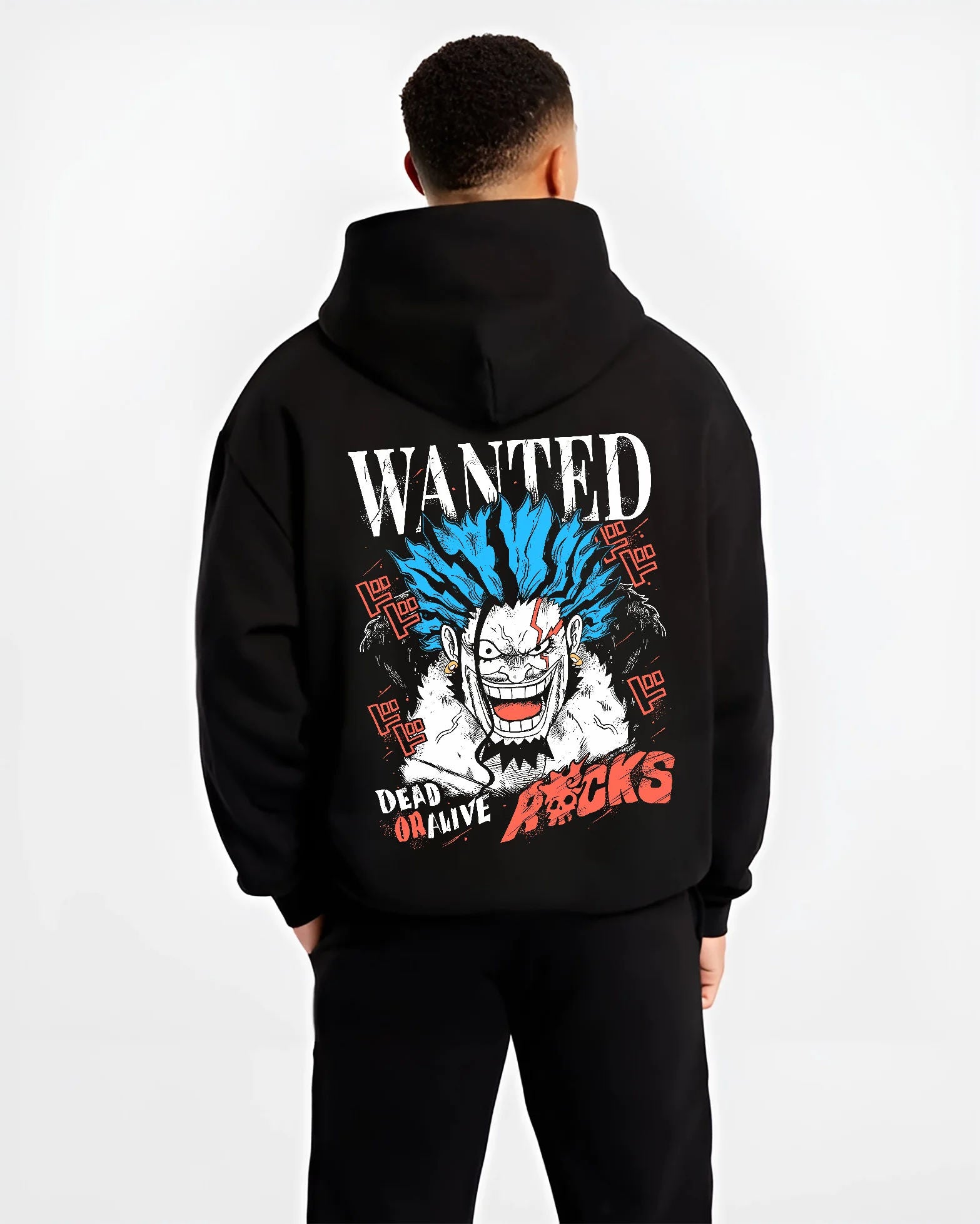 Rocks D. Xebec Hoodie One Piece Character Artwork Back Print - Image 2