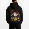 SAINT B.black hoodie male back view - One Piece DE Store