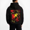 SANJI2 B.black hoodie male back view - One Piece DE Store