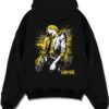 SANJI A.black hoodie flat back design - One Piece DE Store