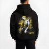 SANJI B.black hoodie male back view - One Piece DE Store