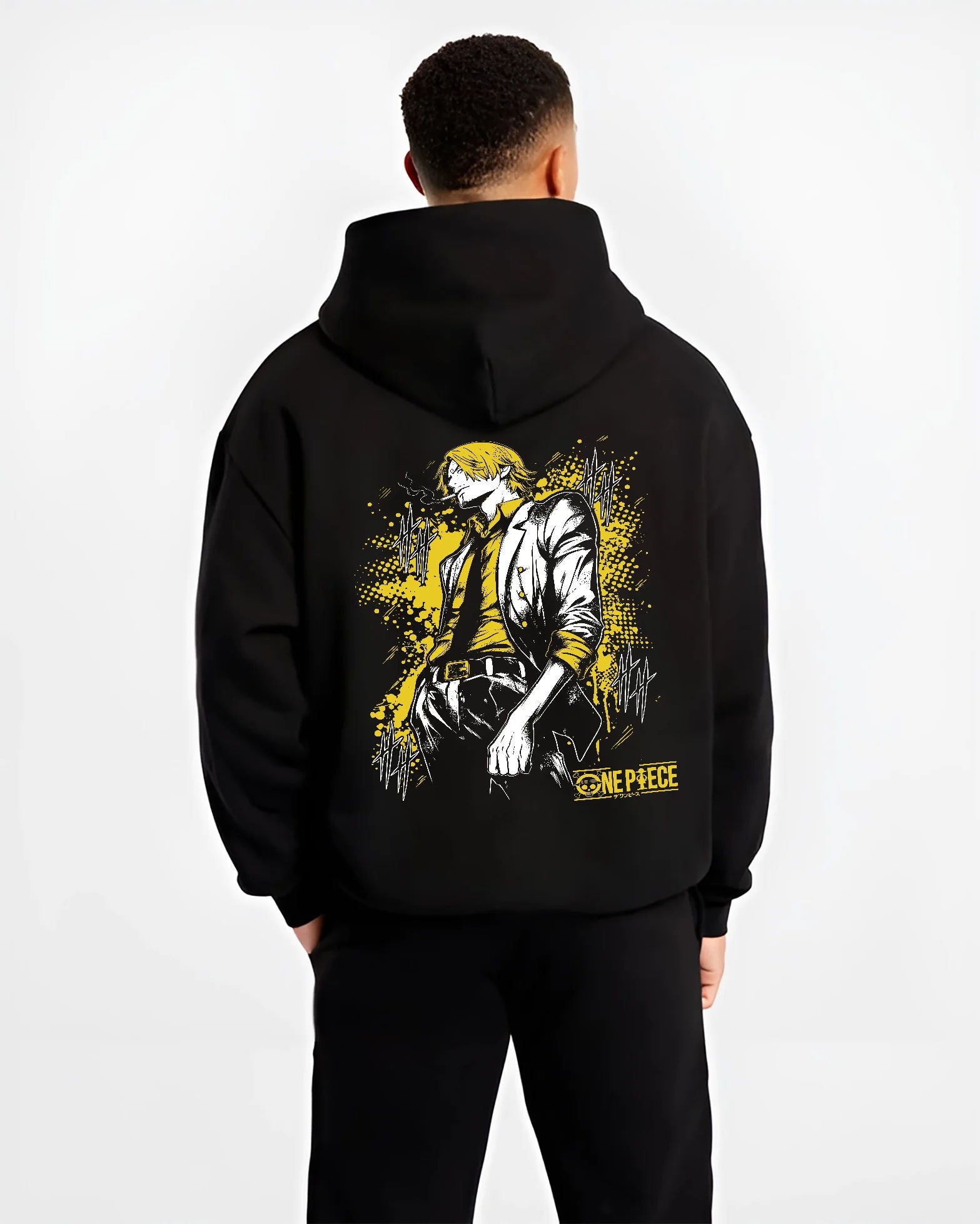 Vinsmoke Sanji Hoodie One Piece Character Artwork Back Print - Image 2