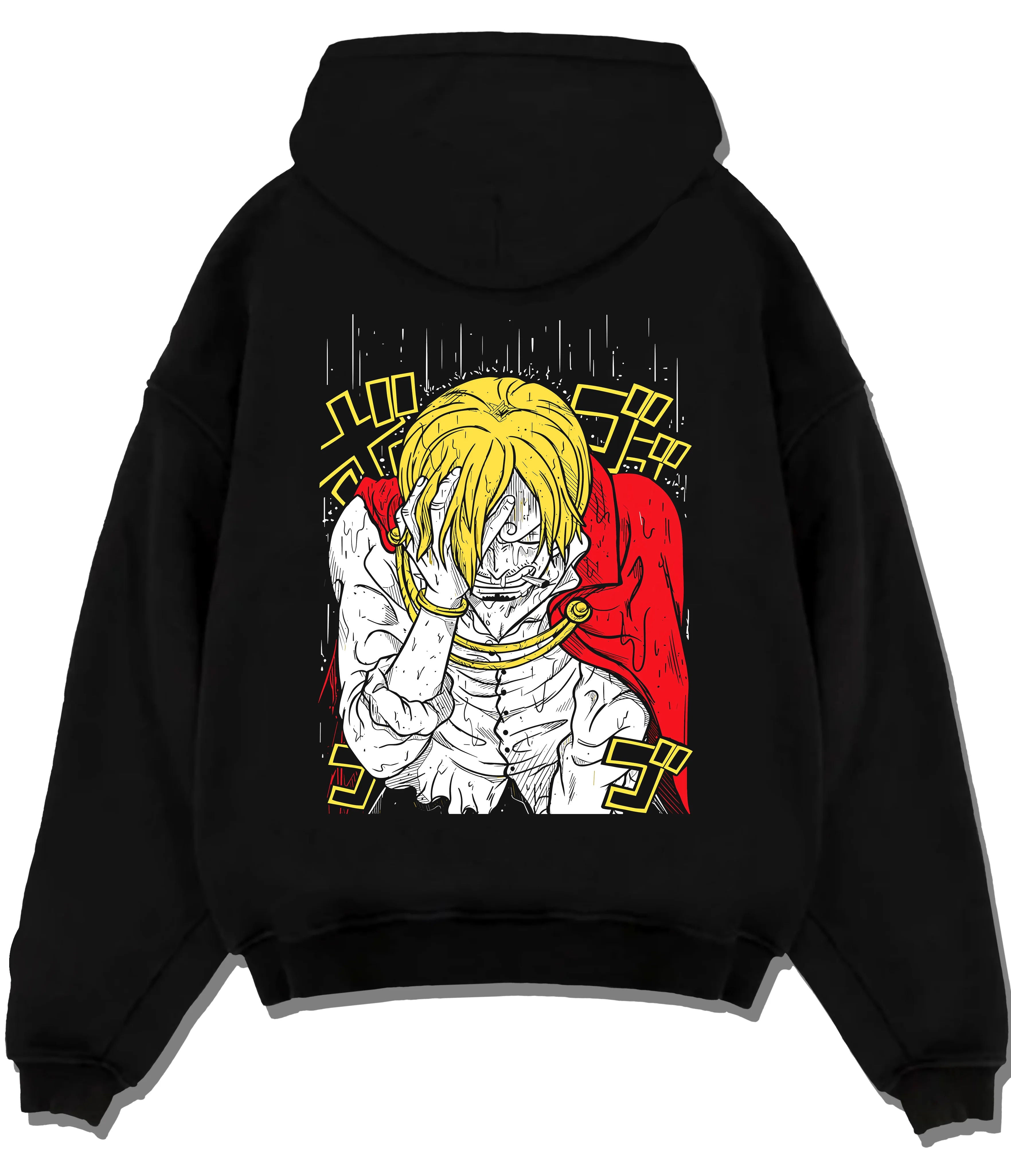 Vinsmoke Sanji Hoodie One Piece Blonde Portrait Back Print