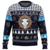 Straw Hat Pirates Ship Going Merry One Piece Ugly Christmas Sweater FRONT mockup - One Piece DE Store